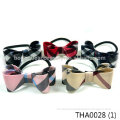 Classic Grid Plaid Tartan Check Double Ribbon Bow Elastic Hair Tie Rope String Band Ring Accessory Ponytail Holder Preppy
